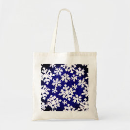 Tote Bolsa de Canvas em floco de neve