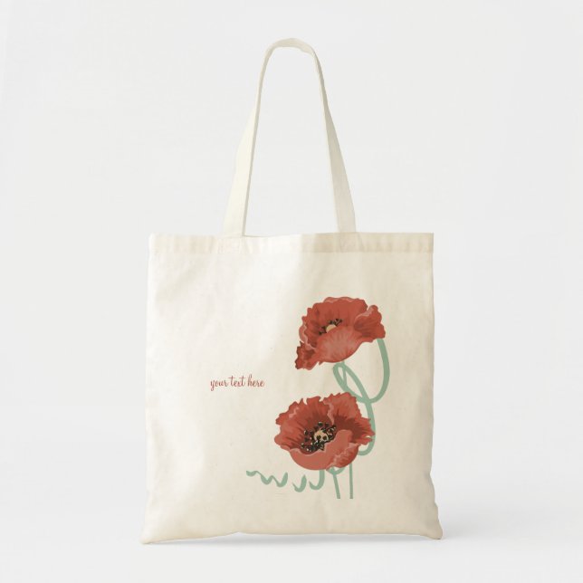 Tote Bolsa de canvas Personalizada de Peões Vermelhos (Frente)