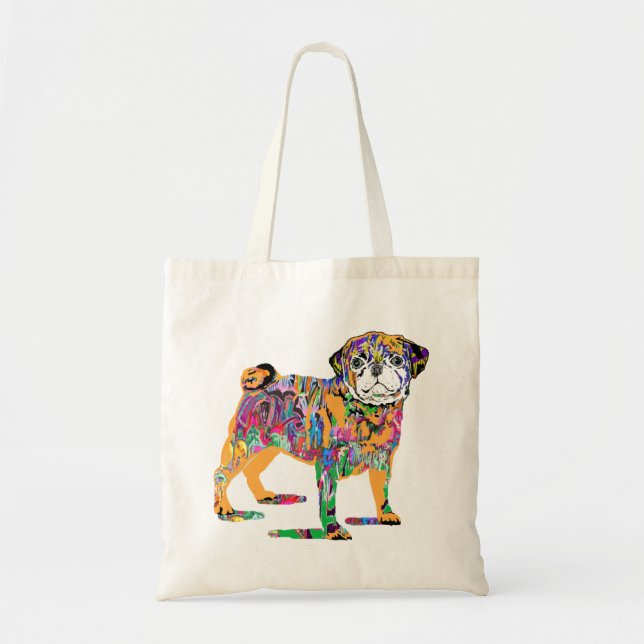 Tote bolsa de cão grafite (Frente)