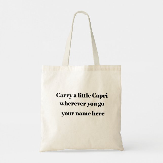 Tote Bolsa de Capri Itália (Verso)