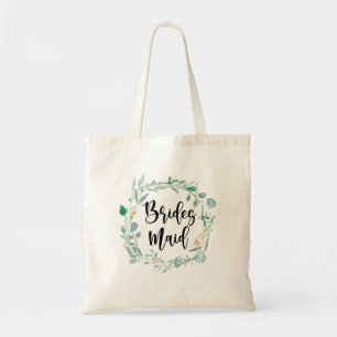 Tote Bolsa de Casamento Botânico de Bridesmaid Gift Gre