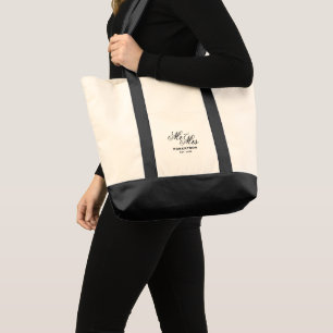 Tote Bolsa de casamento de luxo para senhor e senhora