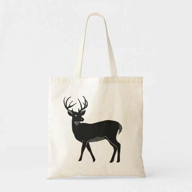 Tote Bolsa de cervejas brancas e pretas (Frente)
