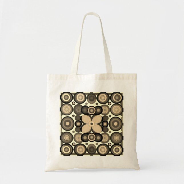 Tote Bolsa de Círculo Retroativo (Frente)