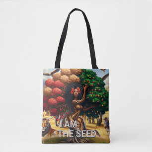 Tote Bolsa de citação de uma mulher africana-americana 