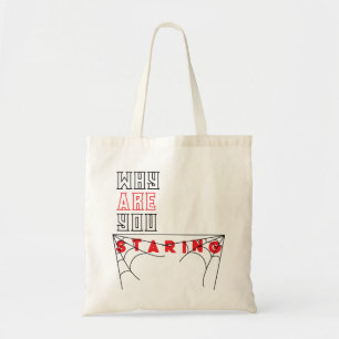 Tote Bolsa de Citação Sarcástica com Design Web Spider