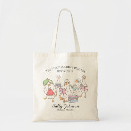 Tote Bolsa de Clube do Livro Personalizada com Gansos F