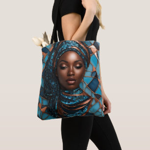 Tote Bolsa de Cobre Azul Mosiac