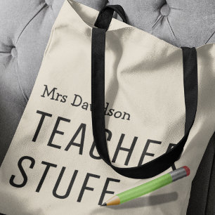 Tote Bolsa de Coisas de Professor Presente Personaliz