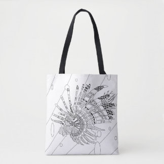 Tote Bolsa de Coloração de Adultos Lionfish
