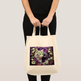 Tote Bolsa de compra com Ilustração de Cat