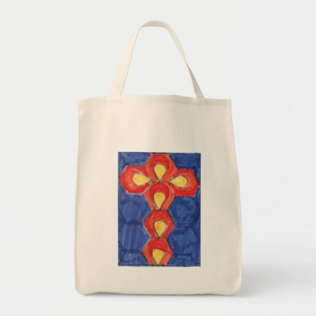 Tote Bolsa de compra Cross Motif (Frente)