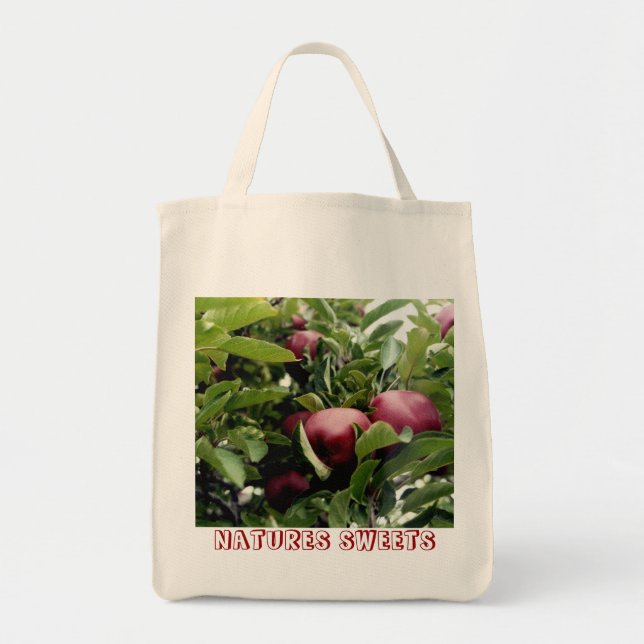 Tote Bolsa de compra de maçã (Frente)