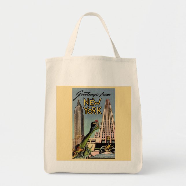 Tote Bolsa de compra de Nova Iorque (Frente)