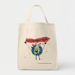 Tote Bolsa de compra, Dia da Terra de Longmeadow Orient