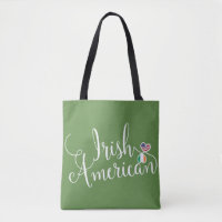 Bolsa de compra Irlandesa Americana de Corações En