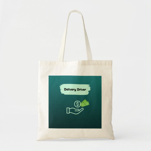 Tote Bolsa de compra Verde dos serviços de driver de en (Frente)