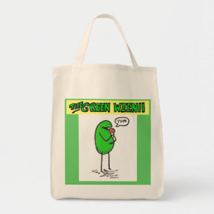 Tote Bolsa de compra "Yum" Green Weenii