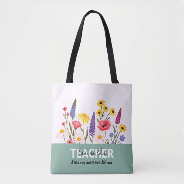 Tote Bolsa de Compras com Frase de Nome Personalizado d (Frente)