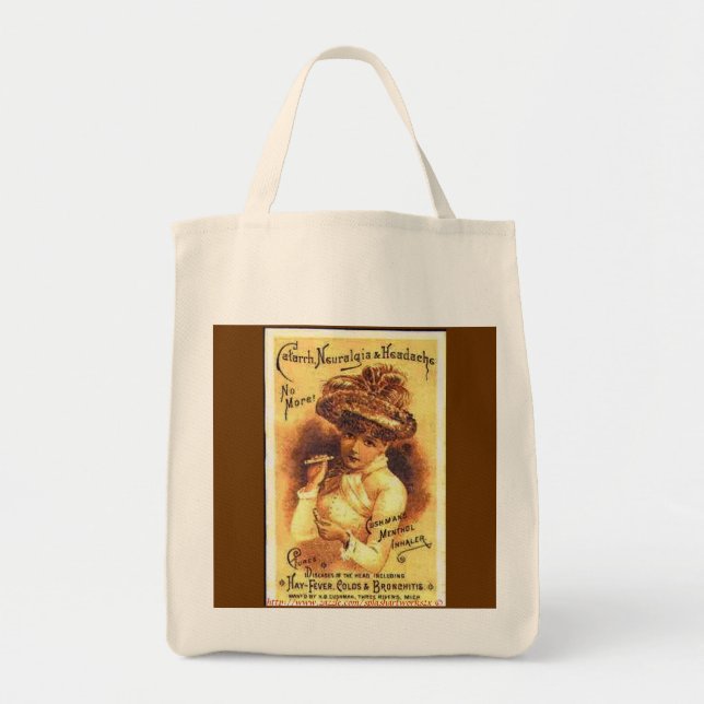 Tote Bolsa de compras da Old Time Mercantile Cushman (Frente)