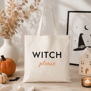 Tote Bolsa de Compras de Halloween Modern Witch Please