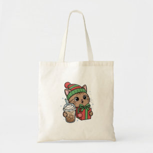 Tote Bolsa de Compras de Natal de Gato Fofa