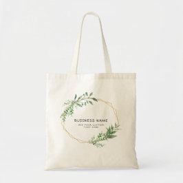 Tote Bolsa de Compras de Negócios Floral Personalizada