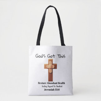 Tote Bolsa de Compras Deus Tem Isso