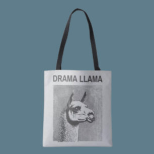Tote Bolsa de Compras Divertida Drama Llama