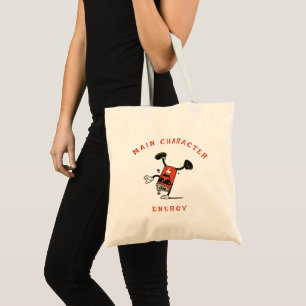 Tote Bolsa de Compras Divertida energia de personagem