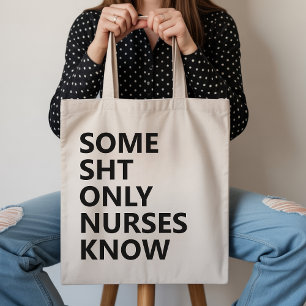 Tote Bolsa de Compras Divertida para Enfermeira CNA, RN
