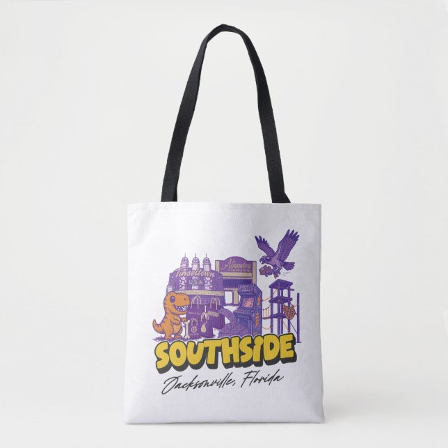 Tote Bolsa de Compras do Bairro Southside (Frente)