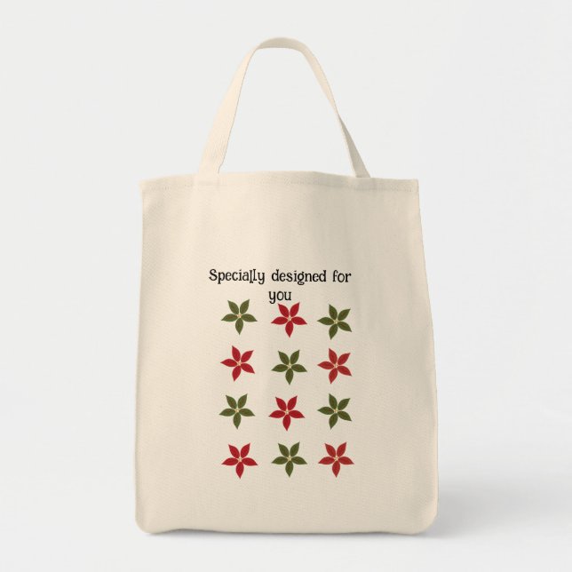 Tote Bolsa de Compras "Especialmente Criada para Você"  (Frente)