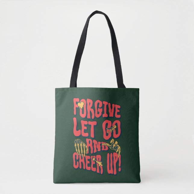 TOTE BOLSA DE COMPRAS FEMININA PERDOE, DEIXE IR E ANIMA (Frente)