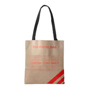 Tote Bolsa de compras THE Paper Bag por tempo limitado