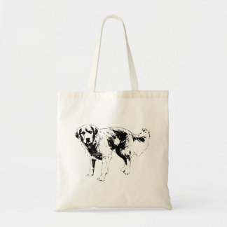 Tote Bolsa de Contorno de Cachorro Negrito para Estilo
