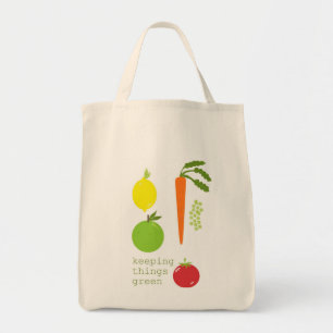 Tote Bolsa de culturas vegetais orgânicos reutilizáveis