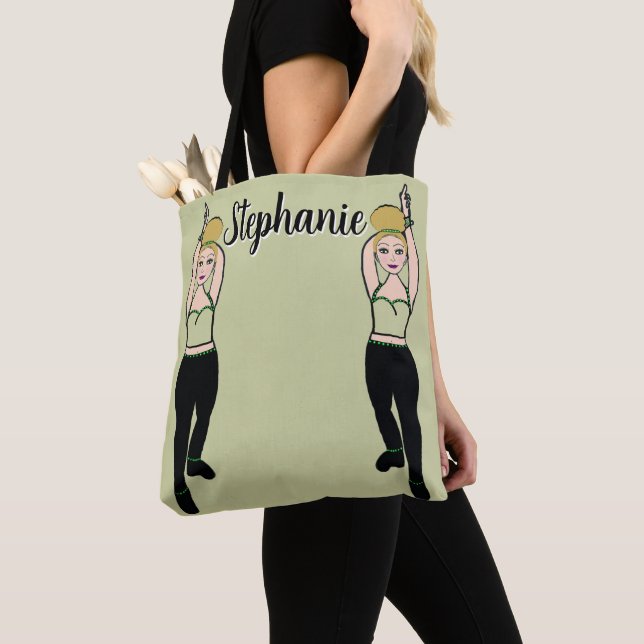 Tote Bolsa de dançarino personalizada (Menta) (Close Up)