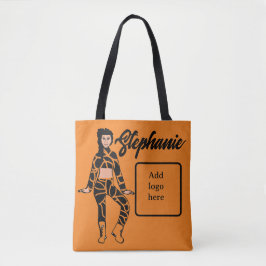 Tote Bolsa de Dançarino Personalizado (Tangerine Preto)
