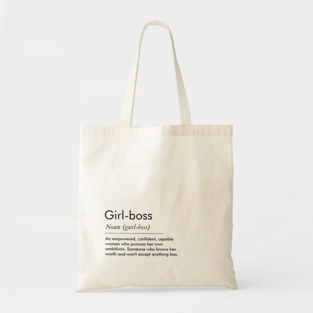 Tote Bolsa de Definição de Chefe Rapariga (Frente)