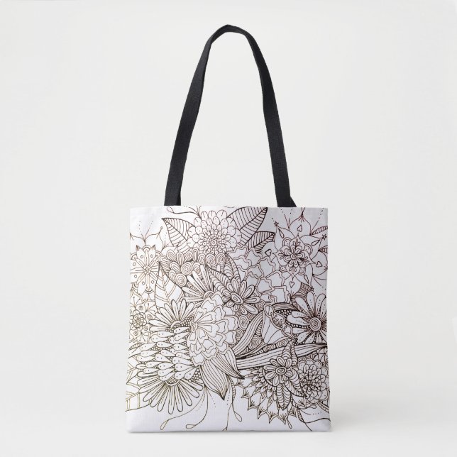 Tote Bolsa de Design de Arte de Arte (Frente)