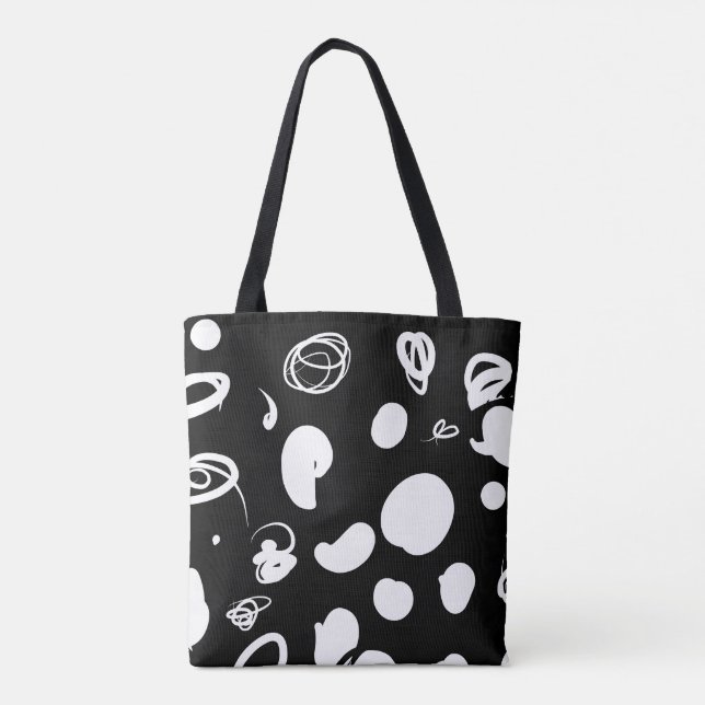 Tote Bolsa de design de impressão abstrato (Verso)