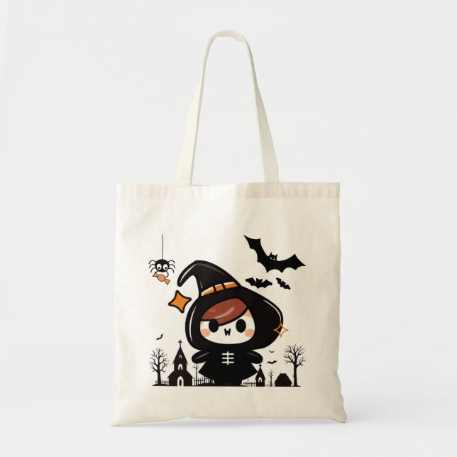 Tote Bolsa de Dia das Bruxas (Frente)