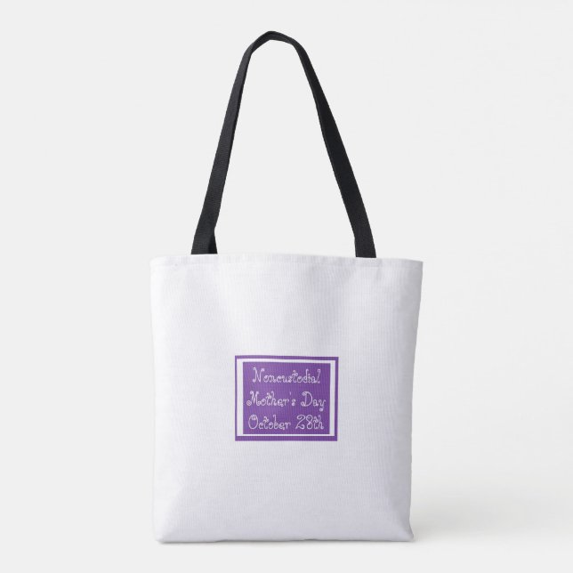 Tote Bolsa de Dia de as mães não custodial (Verso)