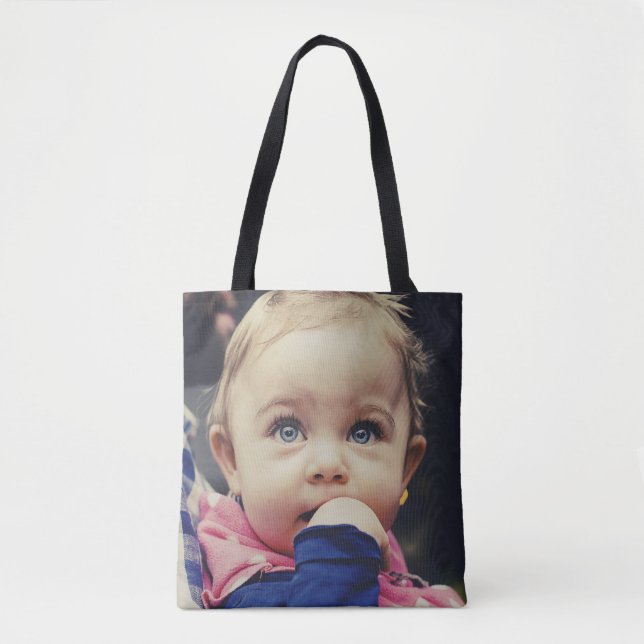Tote Bolsa de dupla face personalizada para fotografia  (Frente)