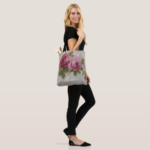 Tote Bolsa de Elegância Rosa Rosa Rosa Rosa Rosa Rosa R
