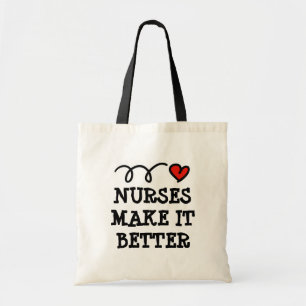 Tote Bolsa de enfermagem com a inscrição Enfermeiras to