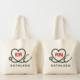 Tote Bolsa de Enfermeira Personalizada, Presente com Mo