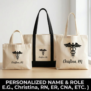 Tote Bolsa de Enfermeira Personalizada Presente para En