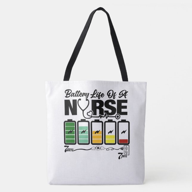 Tote Bolsa de Enfermeiro - Consulte Traseira (Frente)